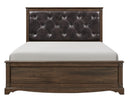 Homelegance Beaver Creek King Upholstered Panel Bed in Rustic Brown 1609K-1EK* image