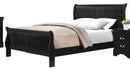 Homelegance Mayville King Sleigh Bed in Black 2147KBK-1EK image