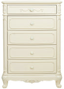 Homelegance Cinderella 5 Drawer Chest in Ecru White 1386-9 image