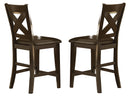 Homelegance Crown Point Counter Height Chair in Merlot (set of 2) 1372-24 image