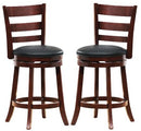 Homelegance Edmond Swivel Counter Height Chair in Dark Cherry (set of 2) 1144E-29S image