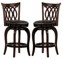 Homelegance Shapel Swivel Counter Height Chair in Cherry (set of 2) 1133-29S image