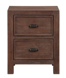 Homelegance Wrangell 2 Drawers Nightstand in Cherry 2055-4 image