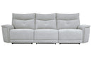 Homelegance Furniture Tesoro Power Double Reclining Sofa w/ Power Headrests in Mist Gray 9509MGY-3PWH image