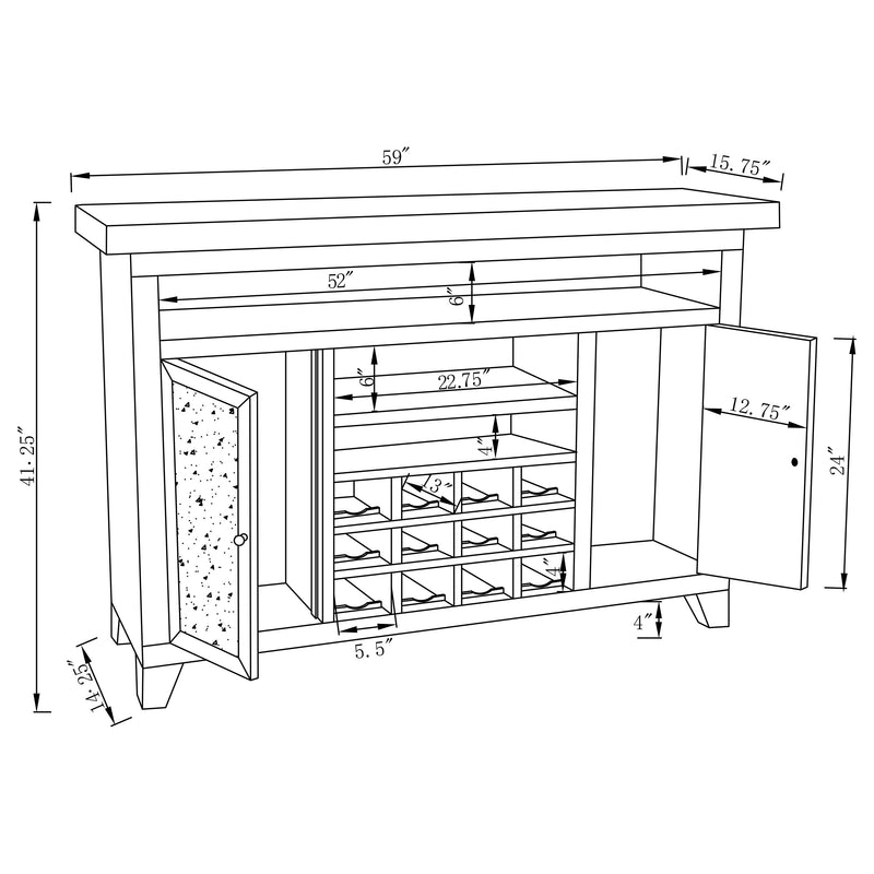 Melinda Bar & Wine Cabinet