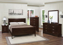 Louis Philippe Panel Bedroom Set with High Headboard - 5th Ave Furniture