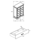 Louis Philippe 4 & 5 Piece Panel Bedroom Set with High Headboard E.king & Full - 5th Ave Furniture