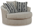 Calnita Oversized Swivel Accent Chair - 5th Ave Furniture