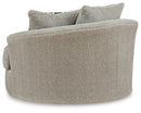 Calnita Oversized Swivel Accent Chair - 5th Ave Furniture