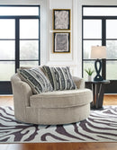 Calnita Oversized Swivel Accent Chair - 5th Ave Furniture