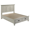 Franco Eastern King & Queen Storage Bed Antique White