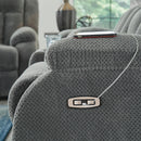 Observation Power Reclining Sofa with Drop Down Table - 5th Ave Furniture