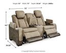 Next-Gen DuraPella Power Reclining Loveseat with Console - 5th Ave Furniture