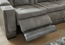 Next-Gen DuraPella Power Reclining Loveseat with Console - 5th Ave Furniture