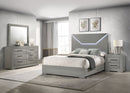 Ives 4 & 5 Piece Bedroom Set E.king & Queen White & Grey