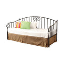Grover Twin Metal Daybed Black - 5th Ave Furniture