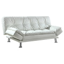 Dilleston Tufted Back Upholstered Sofa Bed Grey