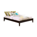Hounslow California King, E.King, & Queen Universal Platform Bed Cappuccino - 5th Ave Furniture