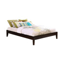 Hounslow California King, E.King, & Queen Universal Platform Bed Cappuccino - 5th Ave Furniture
