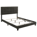 Mapes Tufted Upholstered Eastern King, Queen, Twin & Full Bed Charcoal & Grey