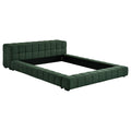 Trinity California King, E.king, Queen, & Full Bed Green & Light Taupe