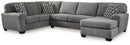 Birkdale Court Sectional with Chaise - 5th Ave Furniture
