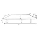 Negan Eastern King, E.King, Queen, & Twin XL Adjustable Bed Base Grey and Black