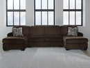 Kimlee Sectional with Double Chaise - 5th Ave Furniture