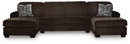 Kimlee Sectional with Double Chaise - 5th Ave Furniture
