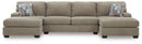 Newellen Sectional with Double Chaise - 5th Ave Furniture