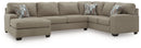 Newellen Sleeper Sectional with Chaise - 5th Ave Furniture