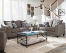 Salizar Upholstered Flared Arm Living Room Set Grey - 5th Ave Furniture