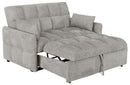 Cotswold Tufted Cushion Sleeper Sofa Bed Light Grey & Dark Grey