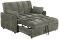 Cotswold Tufted Cushion Sleeper Sofa Bed Light Grey & Dark Grey