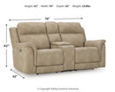 Next-Gen DuraPella Power Reclining Loveseat with Console - 5th Ave Furniture