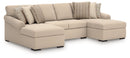LadyMae Sectional with Chaise - 5th Ave Furniture