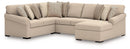 LadyMae Sectional with Chaise - 5th Ave Furniture