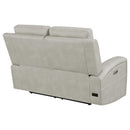 Brickston Triple Power Reclining Loveseat