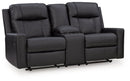 Mackmenville Reclining Loveseat with Console - 5th Ave Furniture