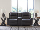 Mackmenville Reclining Loveseat with Console - 5th Ave Furniture