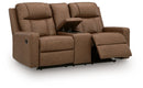 Mackmenville Reclining Loveseat with Console - 5th Ave Furniture