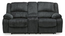 Draycoll Power Reclining Loveseat with Console - 5th Ave Furniture