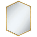 Bledel Hexagon Shaped Wall Mirror Gold - 5th Ave Furniture