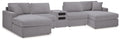 Modmax 5 Piece Sectional with Audio Console - 5th Ave Furniture