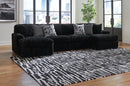 Midnight-Madness Sectional with Chaise - 5th Ave Furniture