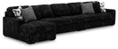 Midnight-Madness Sectional with Chaise - 5th Ave Furniture