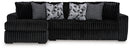 Midnight-Madness Sectional Sofa with Chaise - 5th Ave Furniture