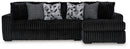Midnight-Madness Sectional Sofa with Chaise - 5th Ave Furniture