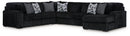 Midnight-Madness Sectional with Chaise - 5th Ave Furniture
