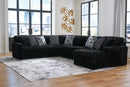Midnight-Madness Sectional with Chaise - 5th Ave Furniture